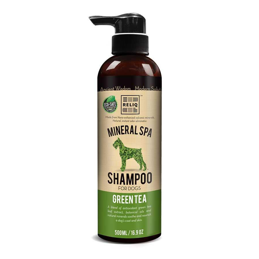Reliq Mineral Spa Green Tea Shampoo - шампунь Релик с маслом зеленого чая для собак 500 мл (S500-GTA) - зображення 1