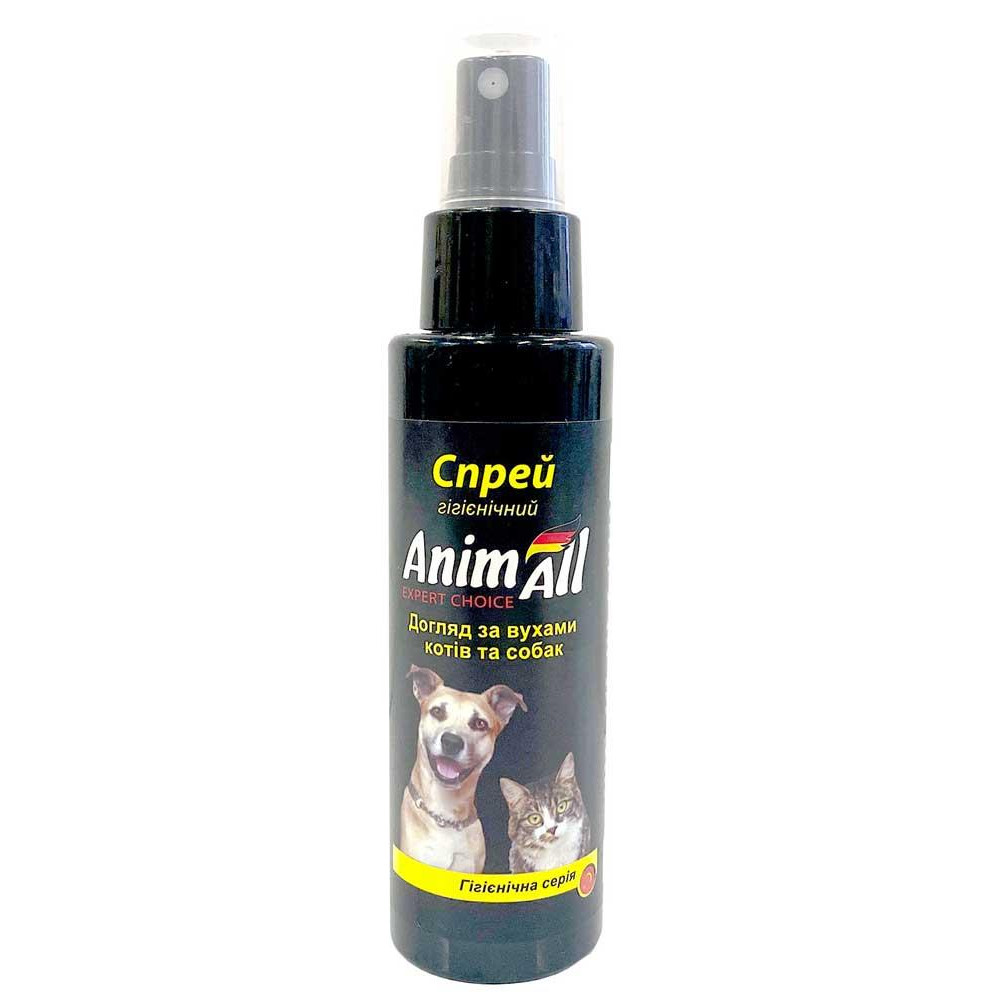 AnimAll Ear Clear Spray - спрей ЭнимАл для ухода за ушами кошек и собак 100 мл (114129) - зображення 1