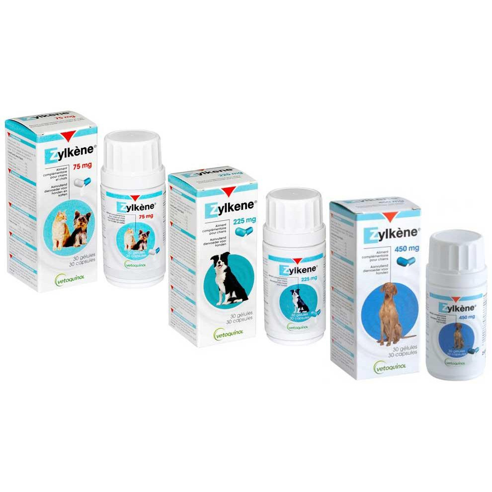 Vetoquinol Zylkene - антистрессовый препарат Зилкене в капсулах 450 мг/10 табл (58733992-RK) - зображення 1