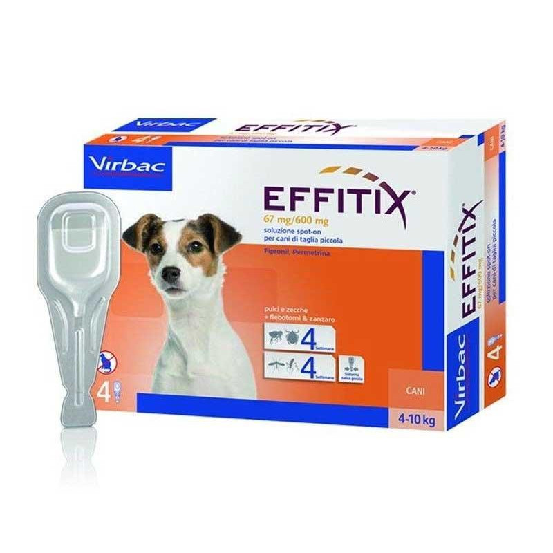 Virbac Effitix - капли от блох и клещей Эффитикс для собак Вес 1,5 - 4 кг, одна пипетка (181475-RK) - зображення 1