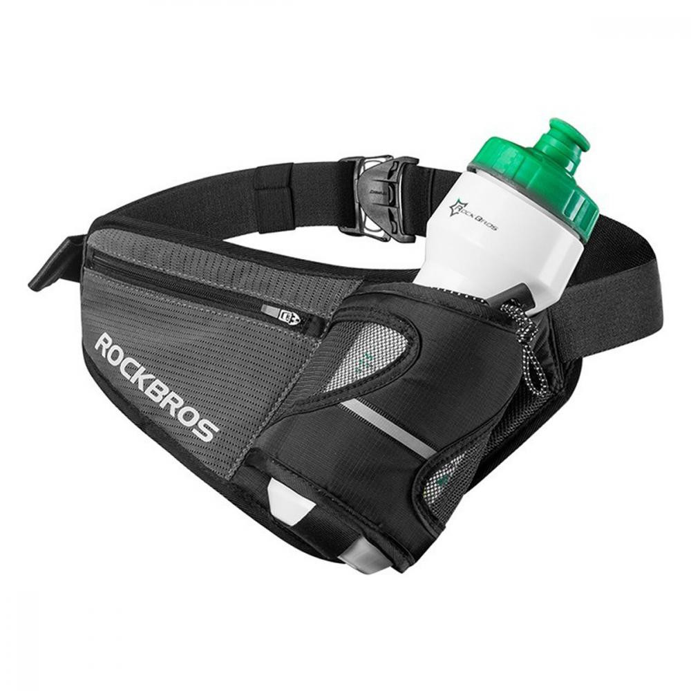 RockBros Спортивна сумка на пояс (крос боді) для бігу та велоспорту  D36 Чорний - зображення 1