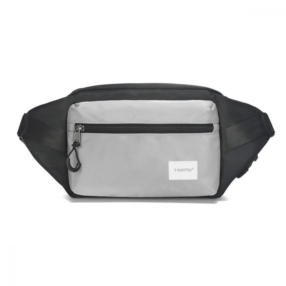 Tigernu Міська сумка через плече (крос боді)  T-S8621 для планшета/телефону до 8" Чорна з сірим - зображення 1