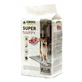 Croci Пеленки  Super Nappy для собак, принт газета, 57x54 см, 60 шт (C6028721)