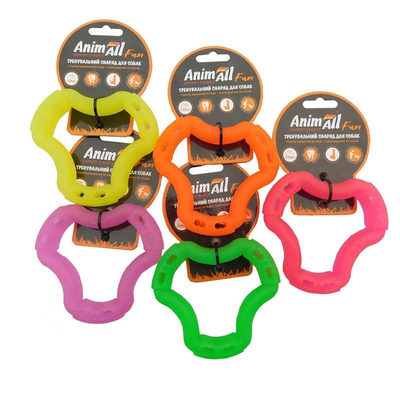 AnimAll Fun - Игрушка кольцо 6 сторон для собак 12 см (111352) - зображення 1