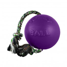 Jolly Pets Игрушки для собак мяч с канатом Ромпей-н-Ролл 12х30х12 см Красная (645RD)