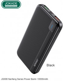 JOKADE JG008 Fast Charging Power Bank 10000mAh Black PD20W+ QC 22.5W