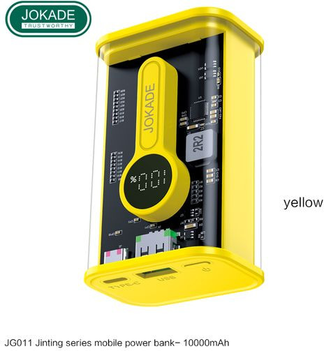 JOKADE JG011 Fast Charging Power Bank 10000mAh Yellow 22.5W - зображення 1