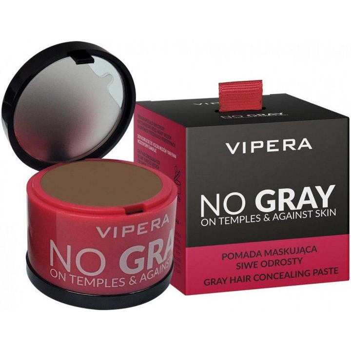Vipera Тонуюча пудра-коректор  No Gray для зафарбовування сивини та відростків волосся №01 світло-коричнева - зображення 1