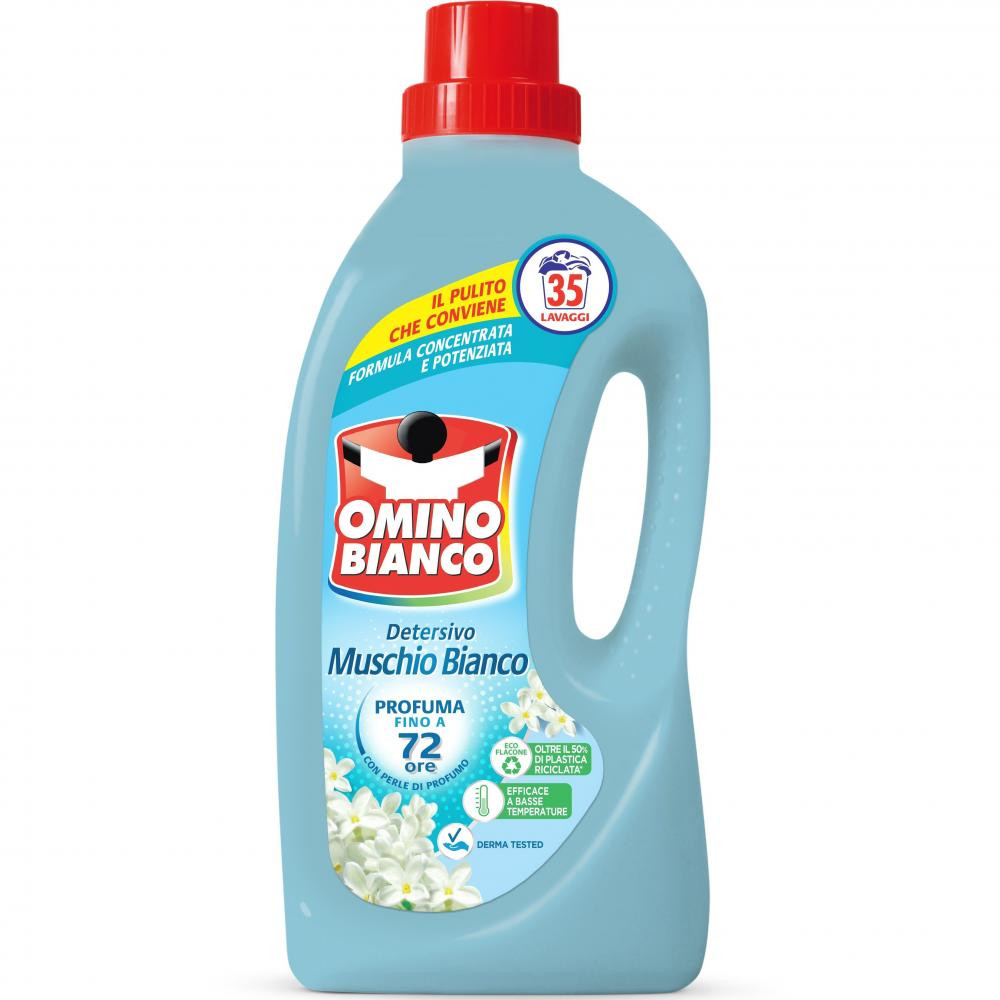 Omino Bianco Універсальний гель для прання Білий мускус 35 прань 1.4 л (8003650023131) - зображення 1