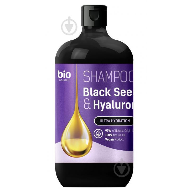 BIO Naturell Шампунь  Black Seed Oil & Hyaluronic Acid 946 мл (8588006041446) - зображення 1