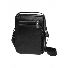 JZ Чоловіча сумка з ручкою шкіряна  SB-JZK15608-black