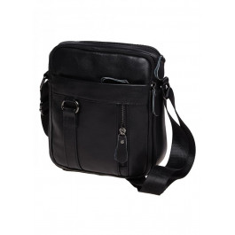 JZ Чоловіча шкіряна сумка з двома відділеннями  SB-JZK11169a-black