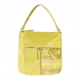 Assa Шкіряна жіноча сумка лимонна  1042-лимон