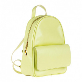 Assa Шкіряний жіночий рюкзак жовтий  1064-банан