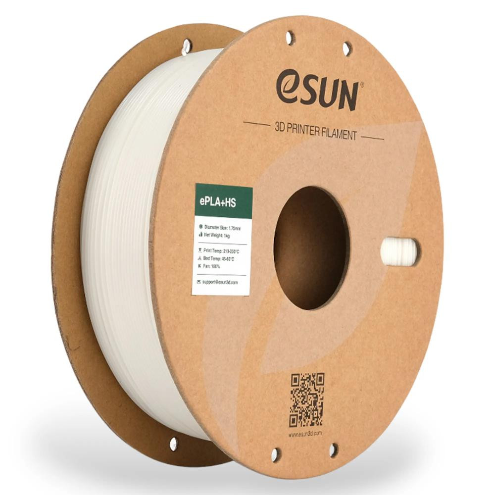 Esun ePLA-HS Filament (пластик) для 3D принтера eSUN 1кг, 1.75мм, білий (EPLA-HS-P175W1) - зображення 1