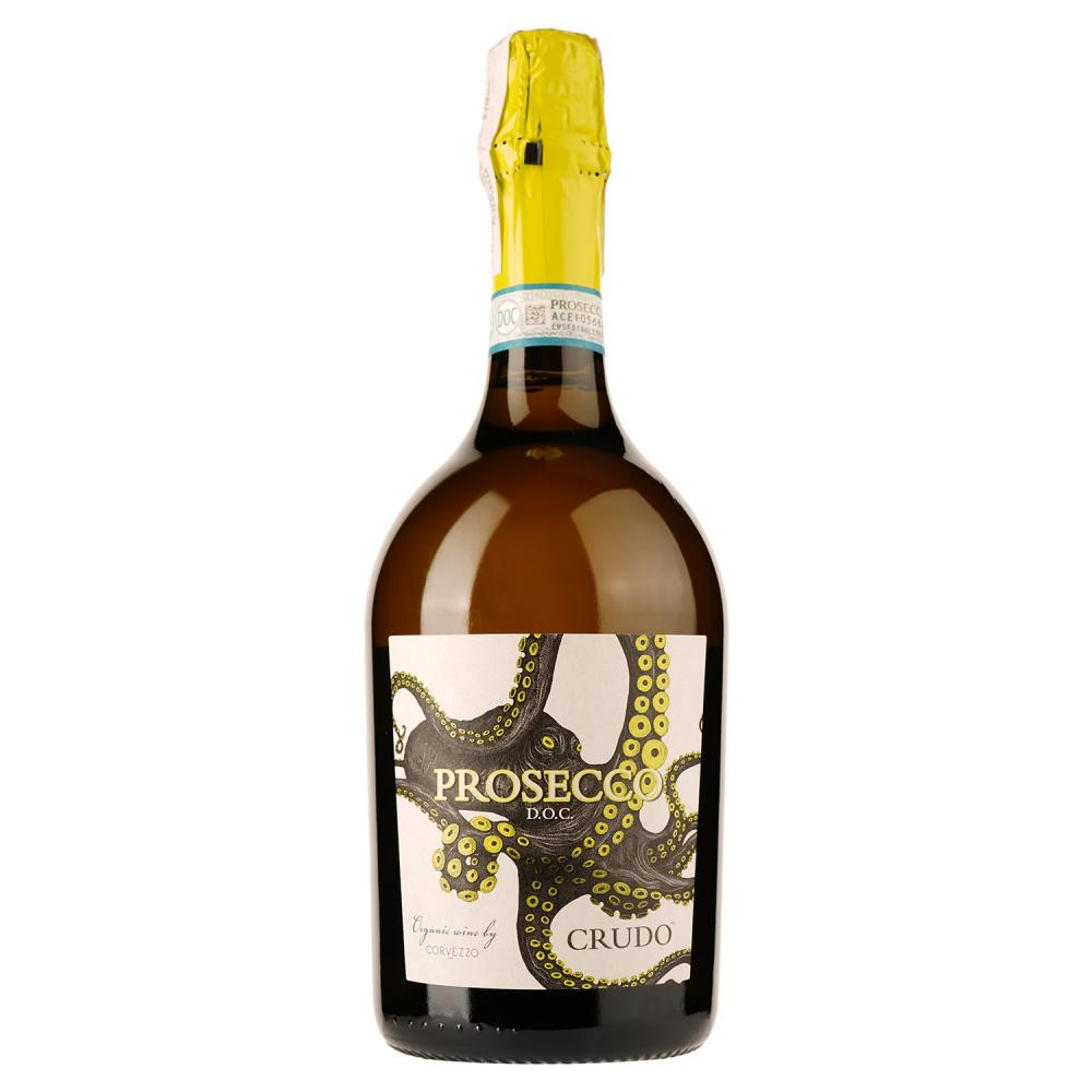 Mare Magnum Вино ігристе  Crudo Prosecco Organic біле екстрасухе 0,75л 11,5% (8051764721597) - зображення 1