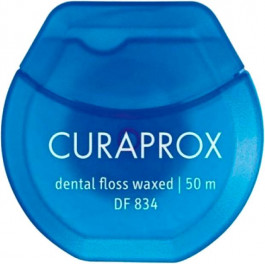 Curaprox Зубная нить  вощеная с ароматом мяты 50 м (7612412834000)