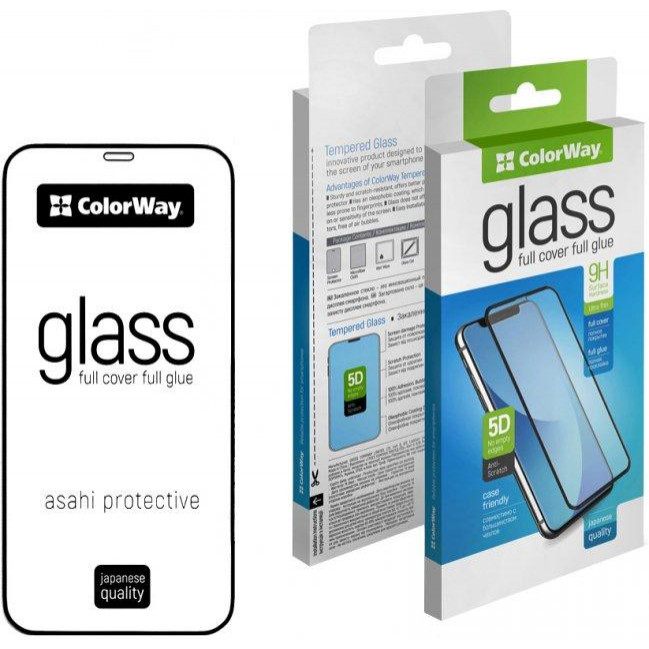 ColorWay Защитное стекло для iPhone 12 Black (CW-GSFGAI12-BK) - зображення 1