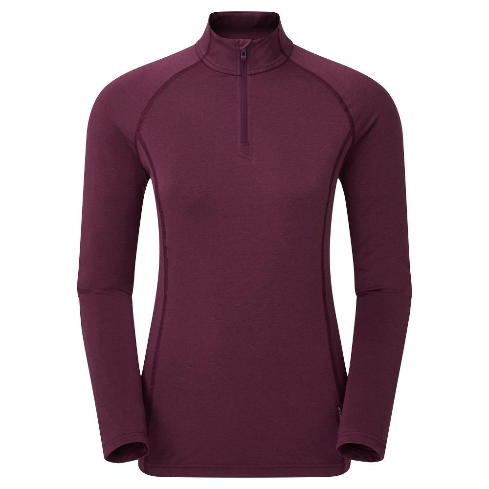 Montane Жіноча термокофта  Dart Thermo Zip Neck Wineberry (FDTZNWINB12) розмір M - зображення 1