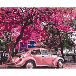 Brushme Картина по номерам "Цветущая парковка" (BS32366) 40x50