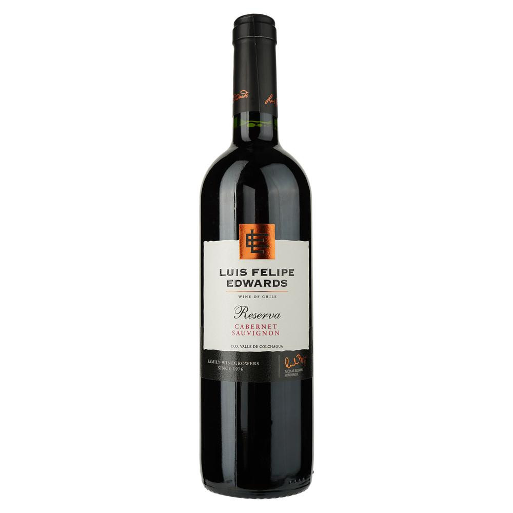 Luis Felipe Edwards Вино  Cabernet-Sauvignon Reserva червоне сухе 0.75 л 13.5% (7804414381464) - зображення 1