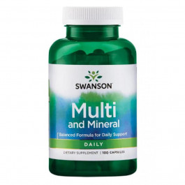 Swanson Комплекс витаминов  Multi and Mineral 100 капсул