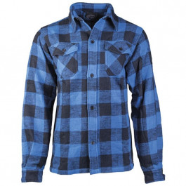 Mil-Tec Flannel Shirt - Black/Blue D/R (10940003-904)