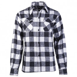 Mil-Tec Flannel Shirt - Black/White D/R (10940007-902)