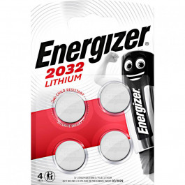 Energizer CR-2032 bat(3B) Lithium 4шт (E300830104)