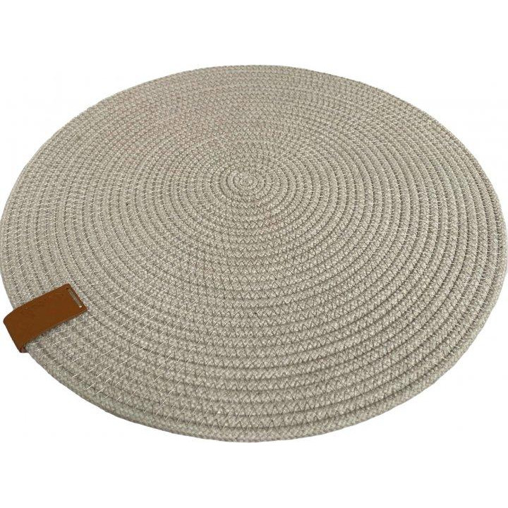 Aesthetic Home Килимок сервірувальний  круглий Бавовняний 30 см Какао (SHB-K05M) (4822023062195) - зображення 1