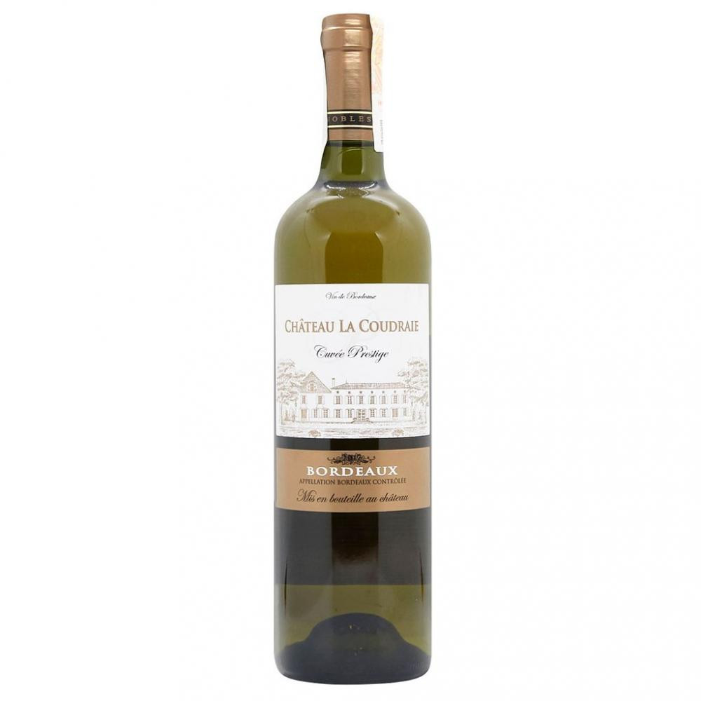 Cordier Вино  Chateau La Coudraie cuvee Prestige blanc 0,75 л сухе тихе біле (3148591700354) - зображення 1