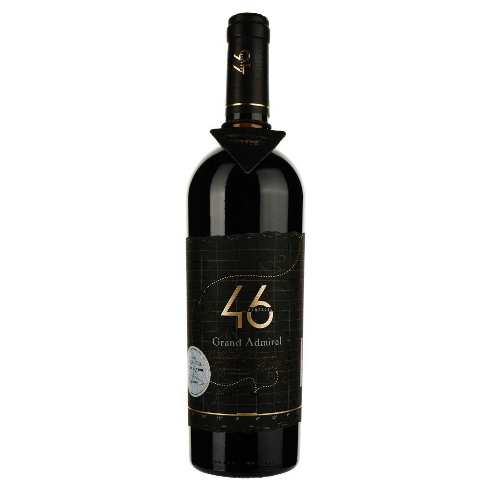 46 Parallel Вино Grand Admiral Cabernet-Saperavi-Merlot 0,75 л сухе червоне (4820233640196) - зображення 1