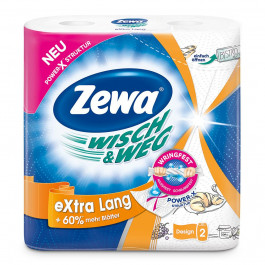 Zewa Бумажные полотенца Wisch&Weg С рисунком двухслойные, 2 шт (7322540767384)
