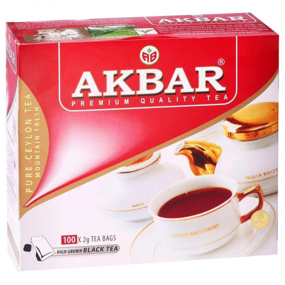 Akbar Чай чорний , 2 г х 100 шт. (5014176000684) - зображення 1