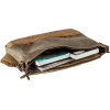 Vintage Світло-сірий текстильний портфель в ретро стилі  (20117) - зображення 3