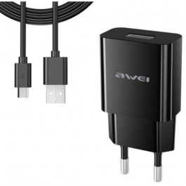Awei C-831T Travel charger + Type-C 1USB 2.1A Black
