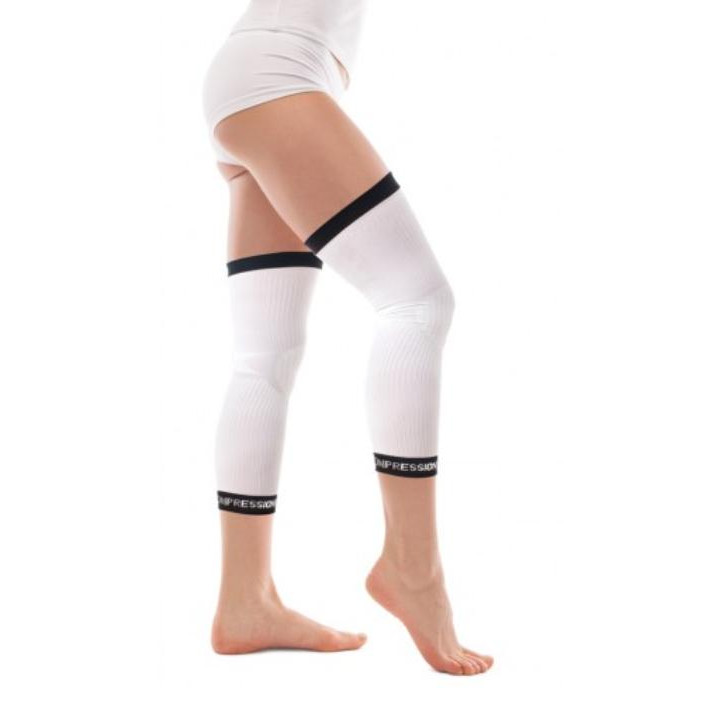 Tiana Наколенники для спорта компрессионные антиварикозные длинные, цвет белый, размер 3 - зображення 1
