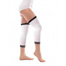 Tiana Наколенники для спорта компрессионные антиварикозные длинные, цвет белый, размер 3