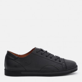 Prime Shoes Чоловічі кеди низькі  333 Black Leather 12-333-30120 44 29 см Чорні (PS_2000000183985)