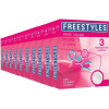 Freestyles Презервативи  Ribbed Ребристі 10 упаковок по 3 шт (ROZ6400229473) - зображення 1
