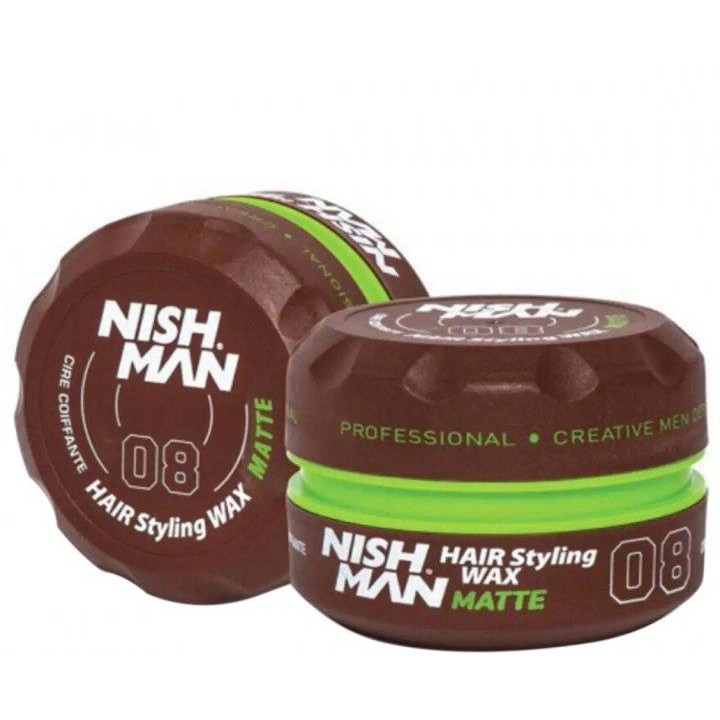 Nishman Воск Для Стилизации Волос  Hair Wax 08 Matte 150 мл (8681665066079) - зображення 1