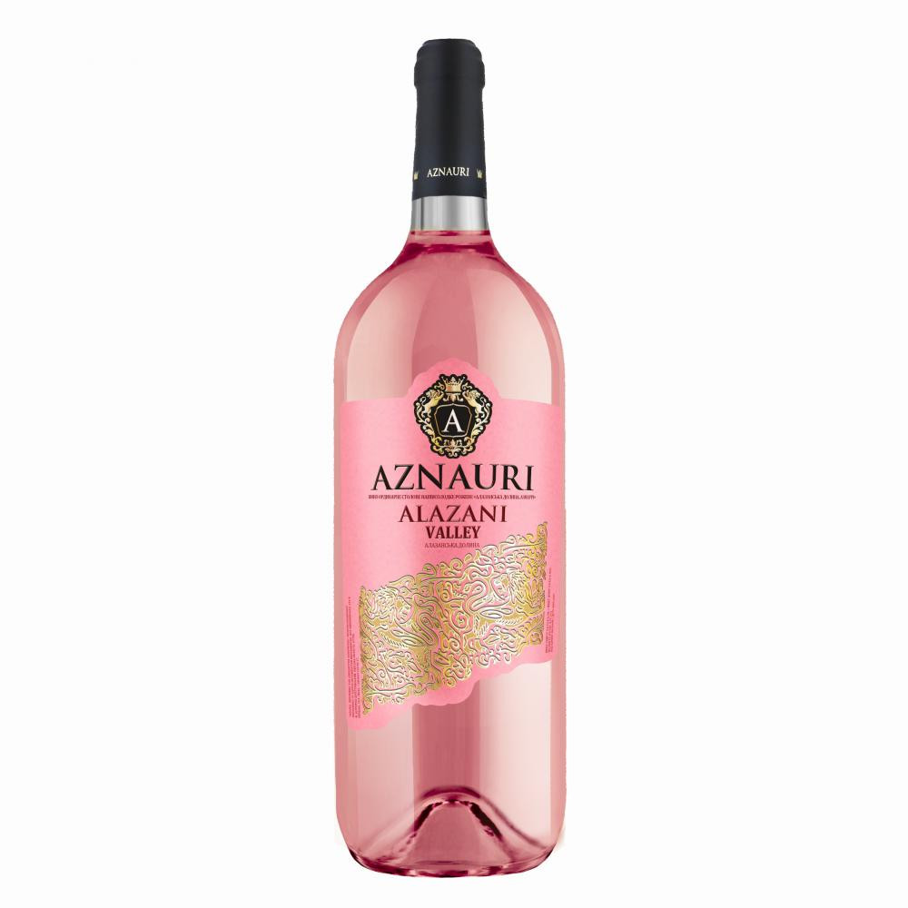 Aznauri Вино  рожеве напівсолодке 9.0-13%, 1,5 л (4820189291794) - зображення 1