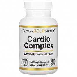 California Gold Nutrition Кардіо-комплекс, Cardio Complex, , 180 вегетаріанських капсул