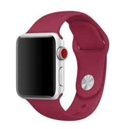 Epik Ремінець для Apple Watch 38mm/40mm Silicone Watch Band Rose Red
