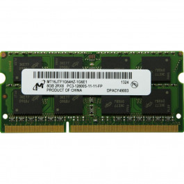 Micron 8 GB SO-DIMM DDR3 1600MHz (MT16JTF1G64HZ-1G6E1)