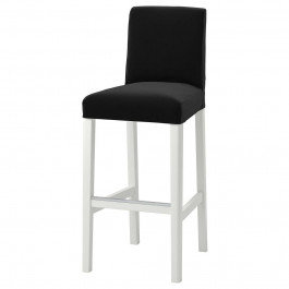IKEA BERGMUND, 093.997.69 - Стул барный, белый, Джупарп темно-серый, 75 см