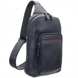 Tony Bellucci Чоловічий рюкзак-слінг з натуральної шкіри  5213-49 темно-синій