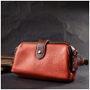 Vintage Помаранчева жіноча сумка-клатч горизонтального типу з натуральної шкіри  2422424 - зображення 7