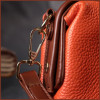 Vintage Помаранчева жіноча сумка-клатч горизонтального типу з натуральної шкіри  2422424 - зображення 9