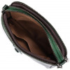 Vintage Невелика жіноча сумка-кроссбоді з натуральної шкіри зеленого кольору на дві блискавки  2422420 - зображення 6